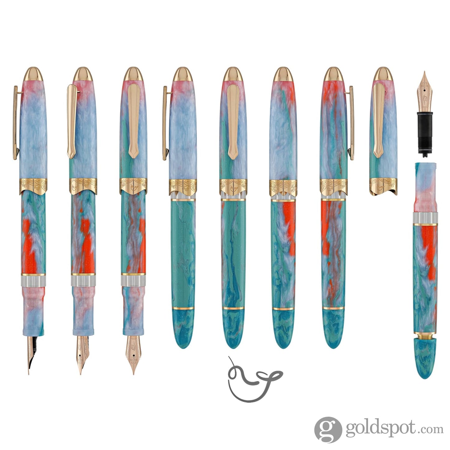 Nahvalur Horizon Fountain Pen in Dawn Fountain Pen