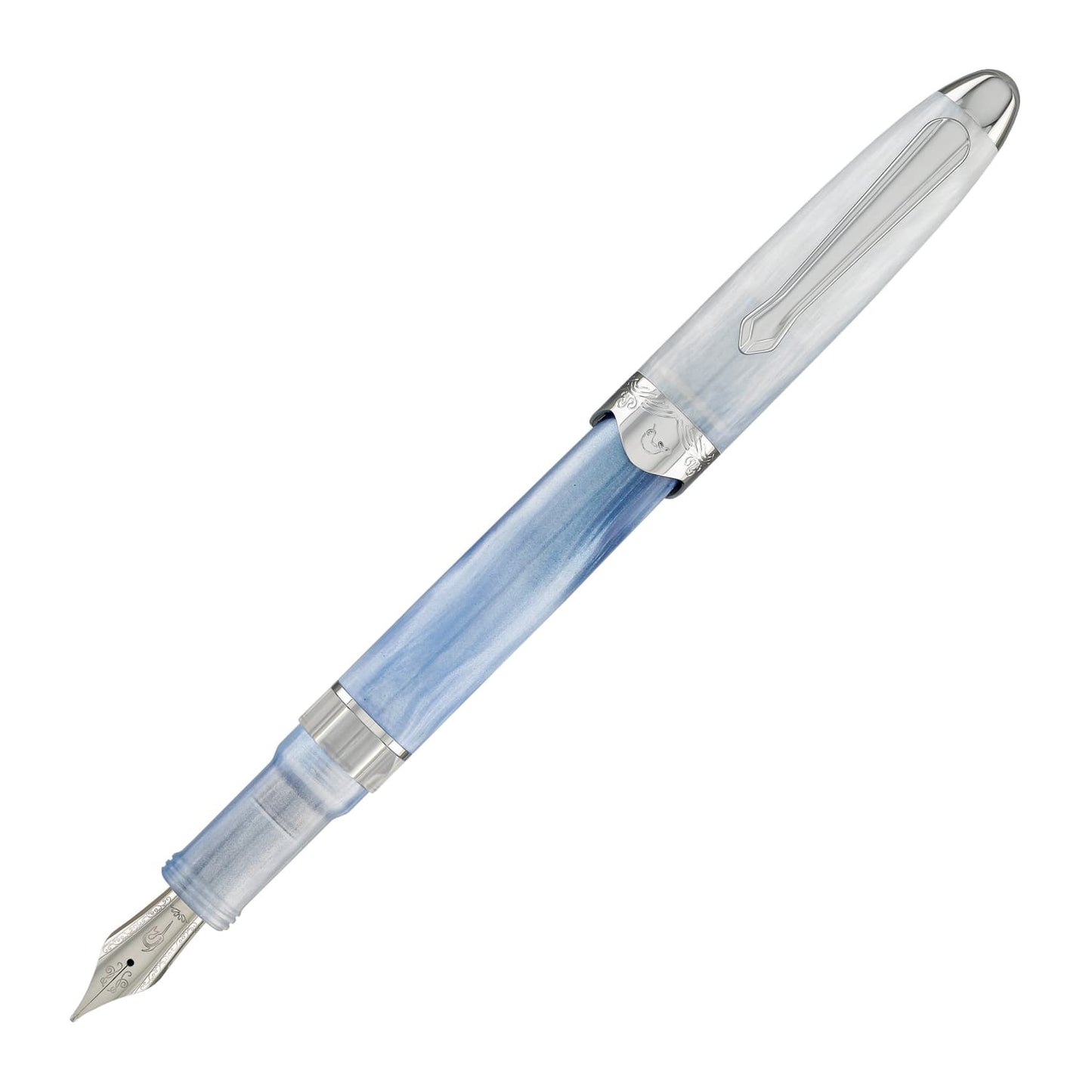 Nahvalur (Narwhal) Horizon Fountain Pen in Glacier