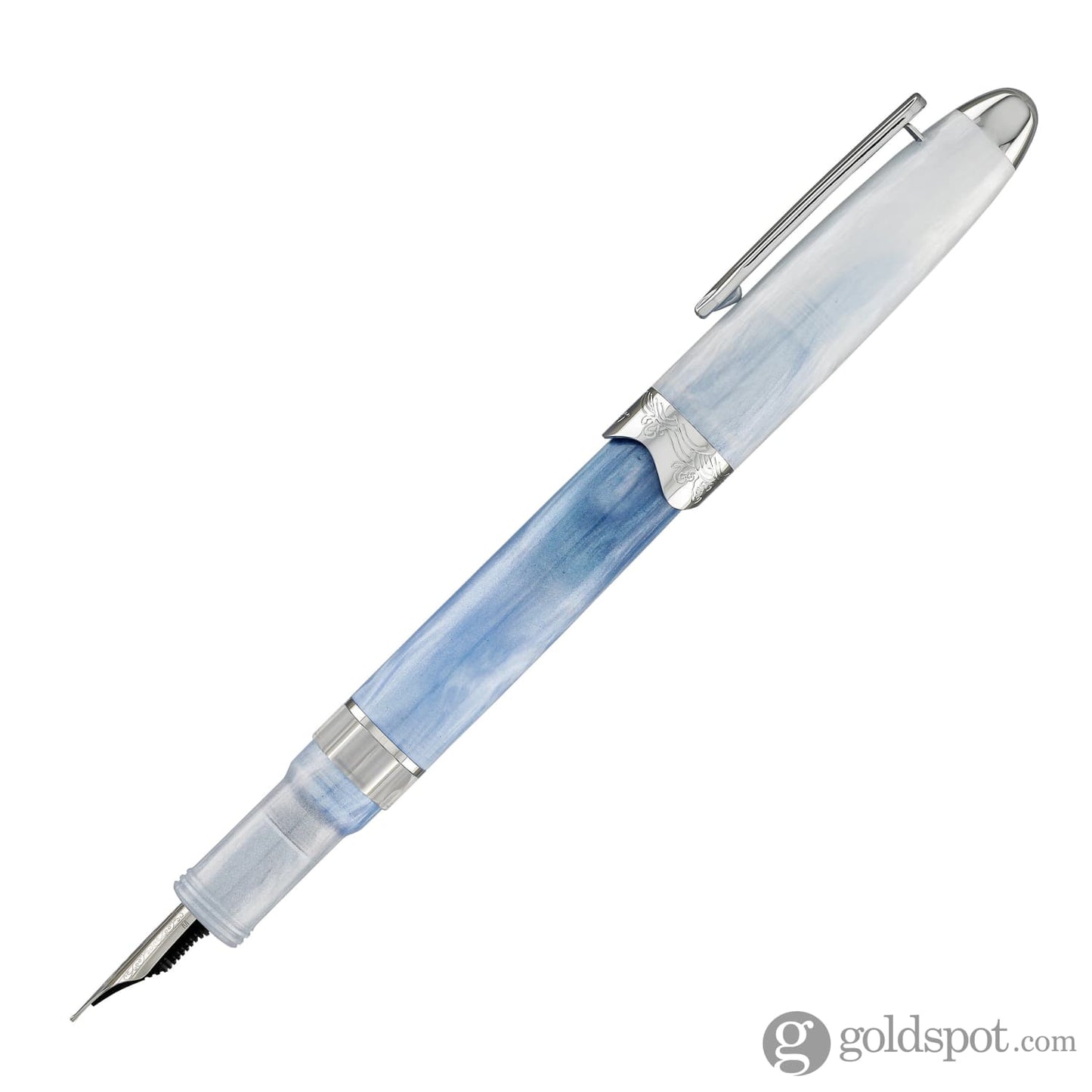 Nahvalur (Narwhal) Horizon Fountain Pen in Glacier