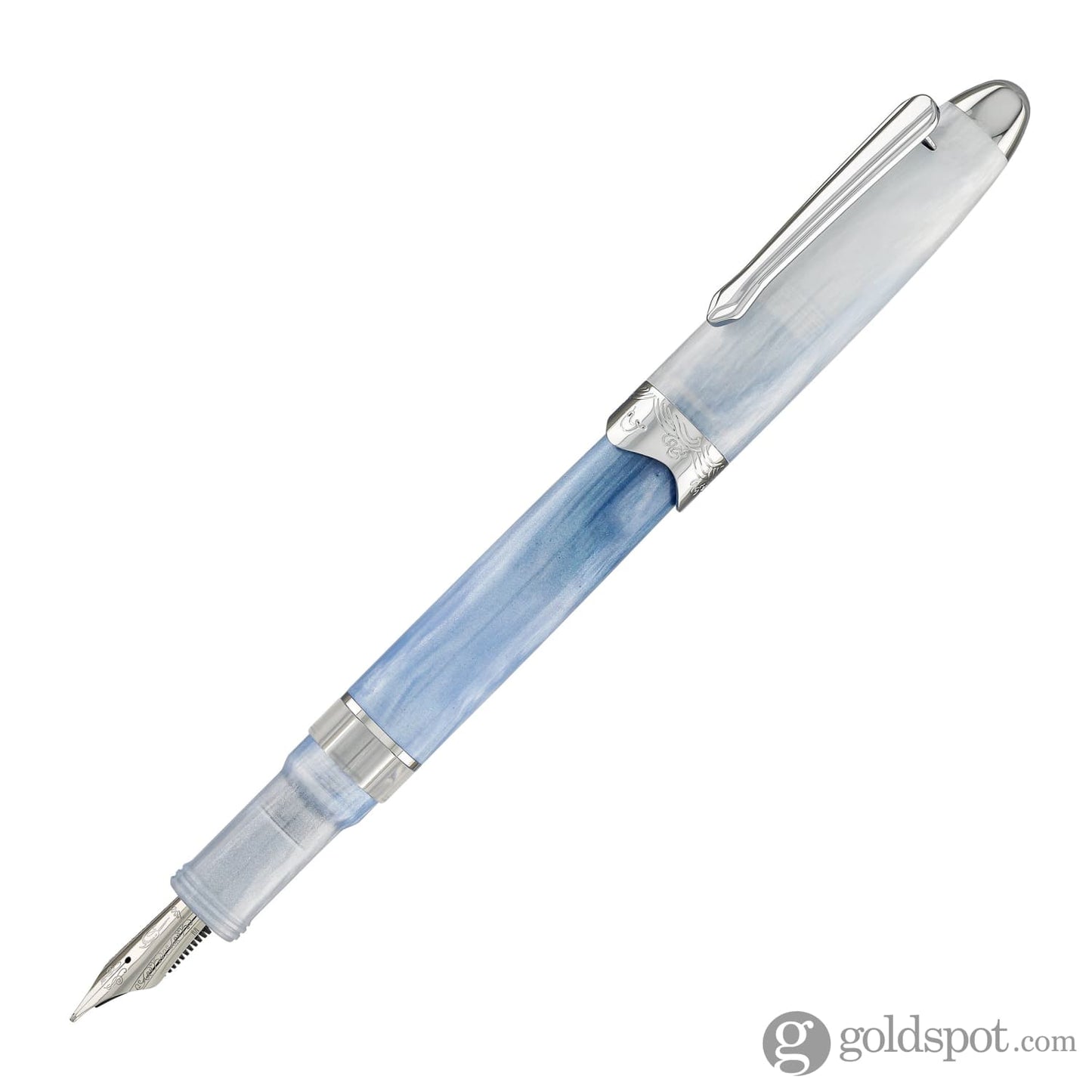 Nahvalur (Narwhal) Horizon Fountain Pen in Glacier