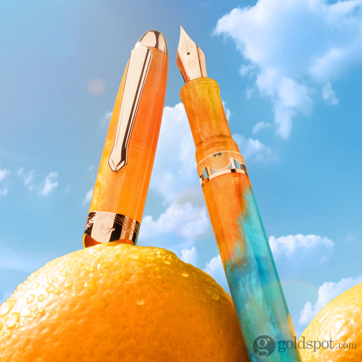 Nahvalur (Narwhal) Horizon Fountain Pen in Soleil - Goldspot Pens