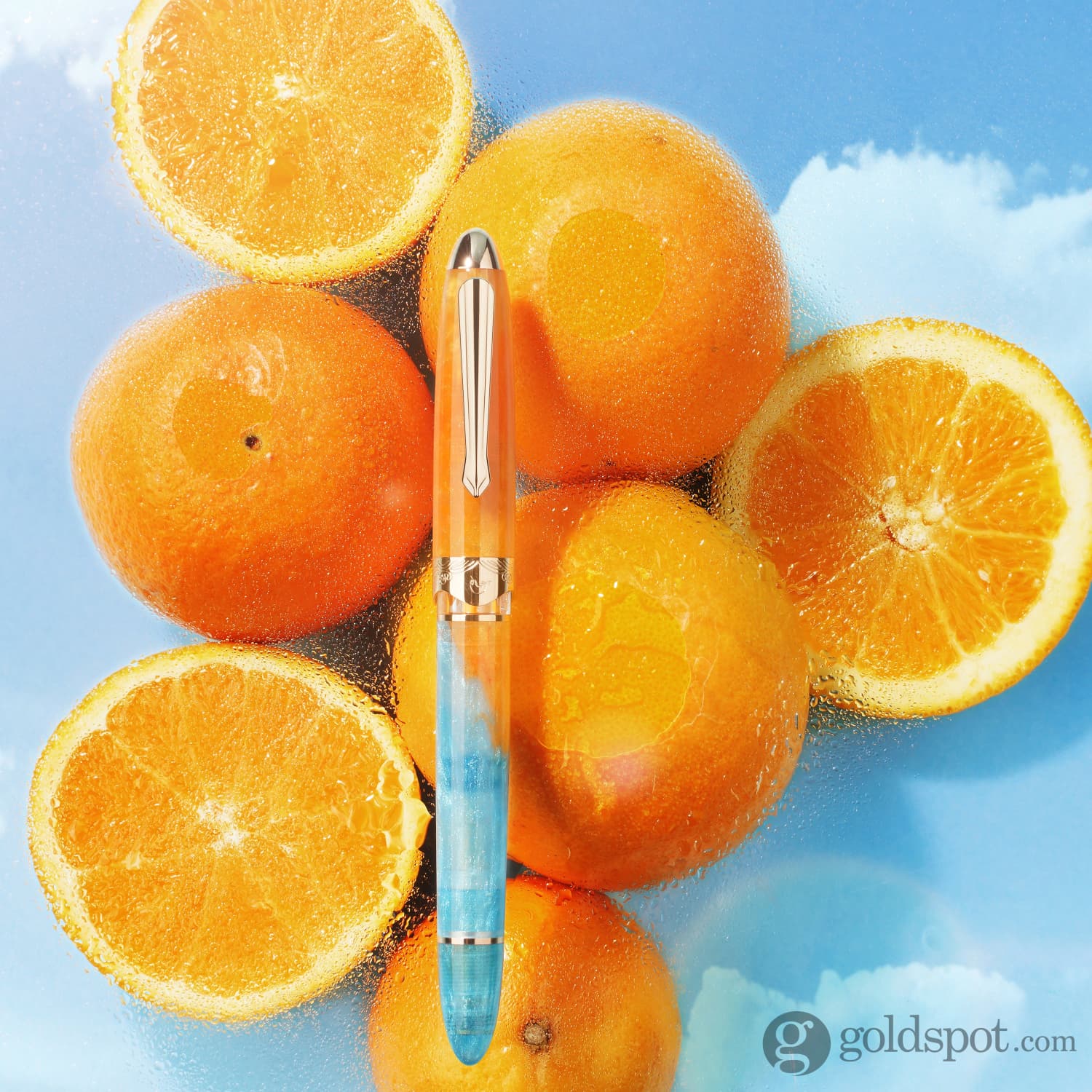 Nahvalur (Narwhal) Horizon Fountain Pen in Soleil - Goldspot Pens