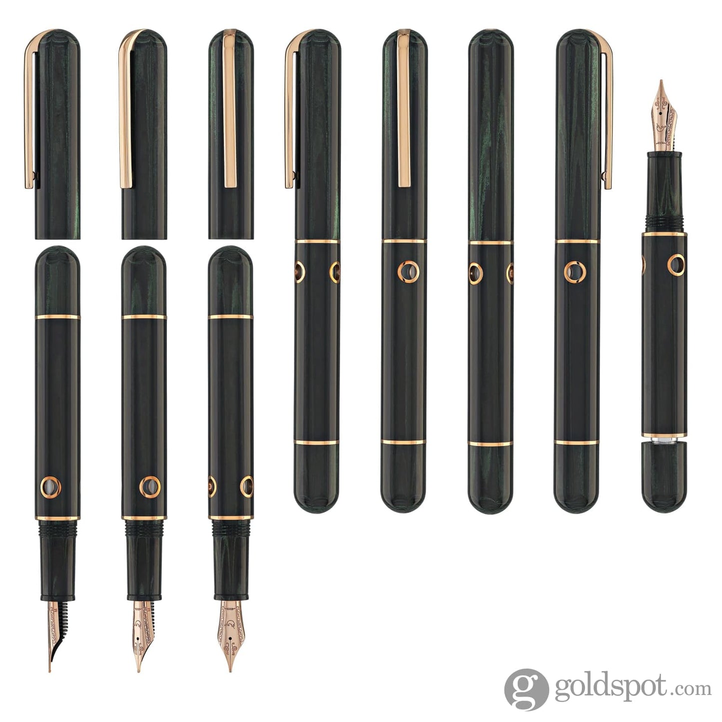 Nahvalur Nautilus Fountain Pen in Chelonia Green Fountain Pen