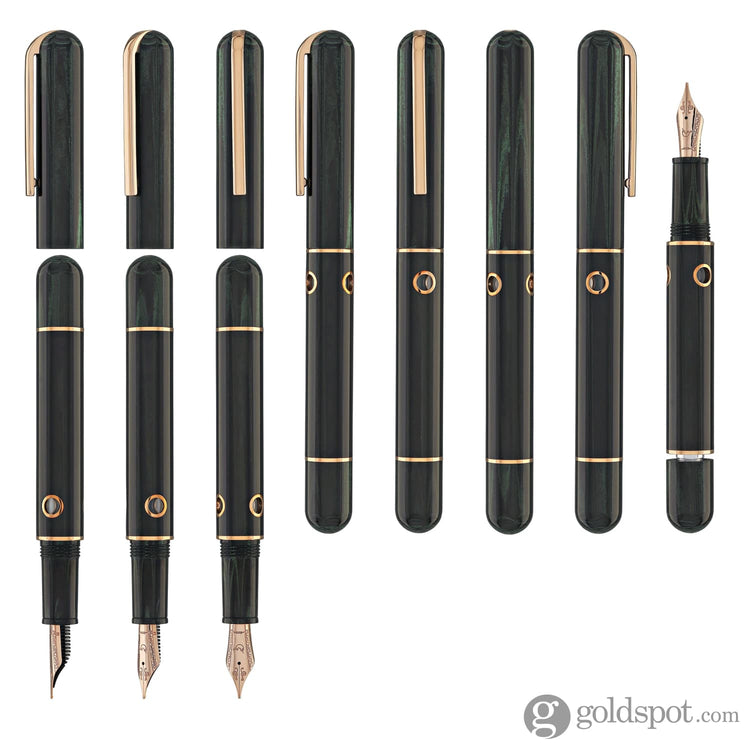 Nahvalur Nautilus Fountain Pen in Chelonia Green Fountain Pen