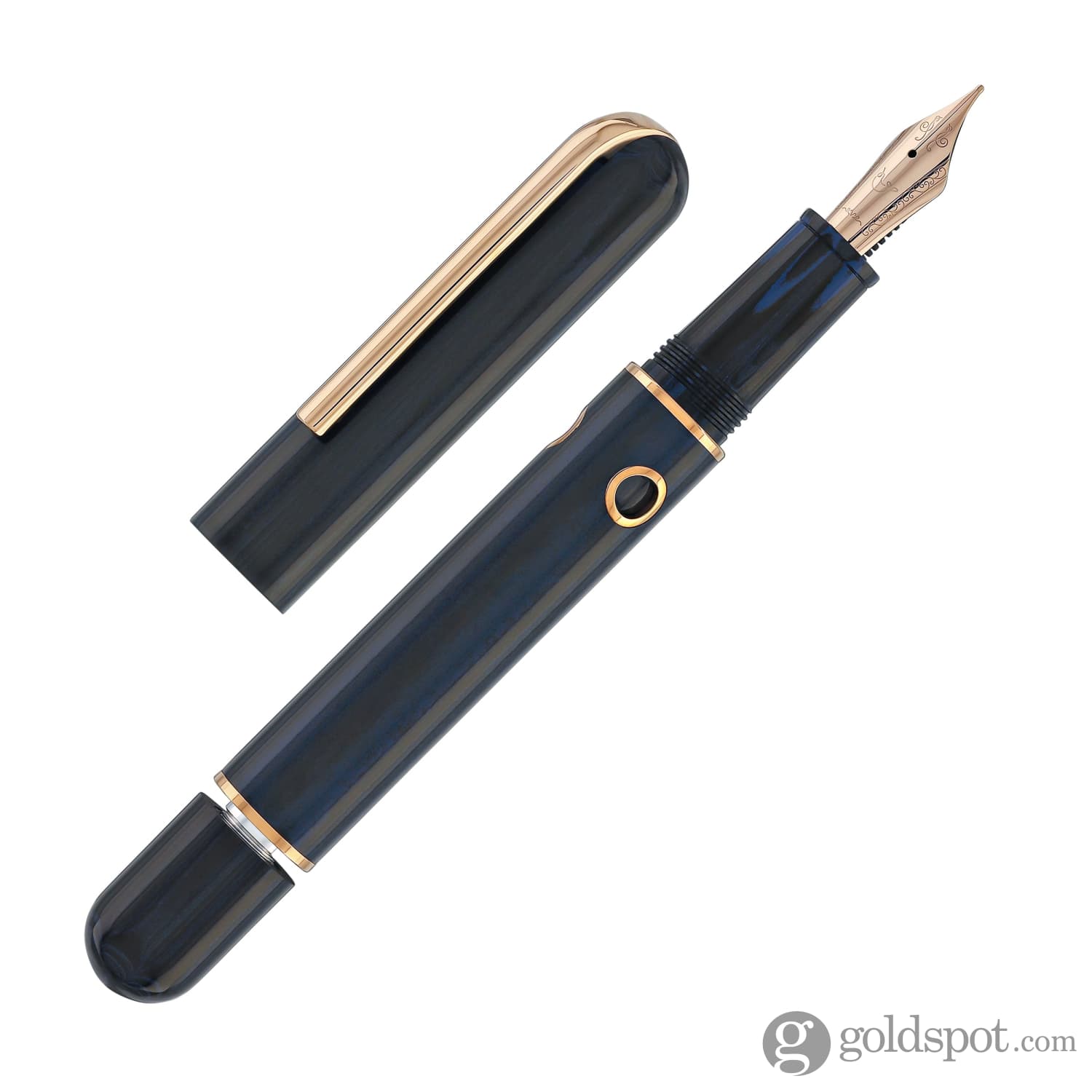 Nahvalur Nautilus Fountain Pen in Maylandia Blue - Goldspot Pens