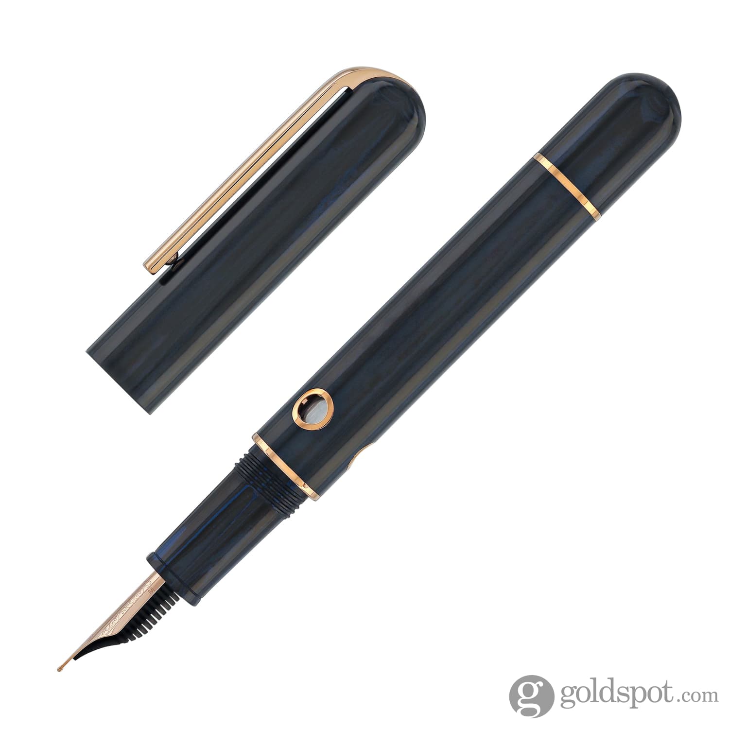 Nahvalur Nautilus Fountain Pen in Maylandia Blue - Goldspot Pens