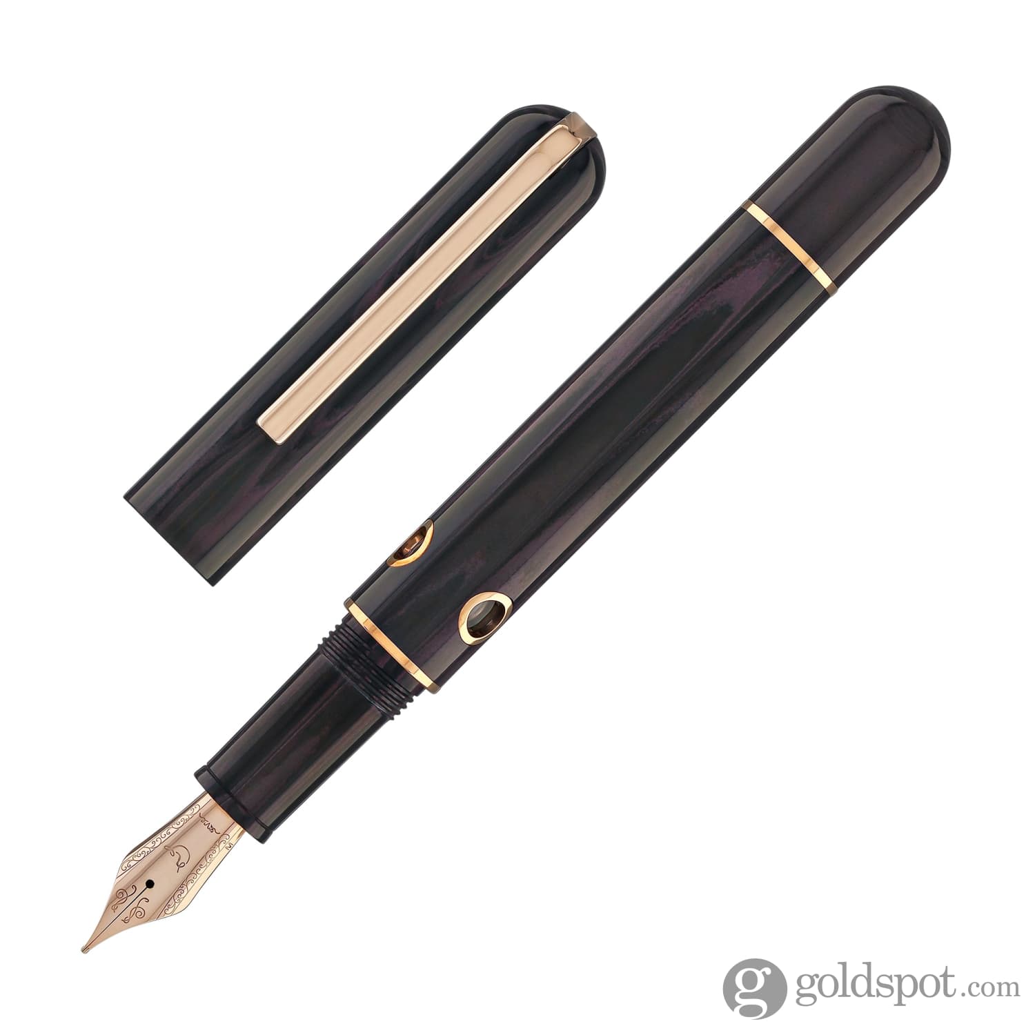 Nahvalur Nautilus Fountain Pen in Stylophora Berry - Goldspot Pens