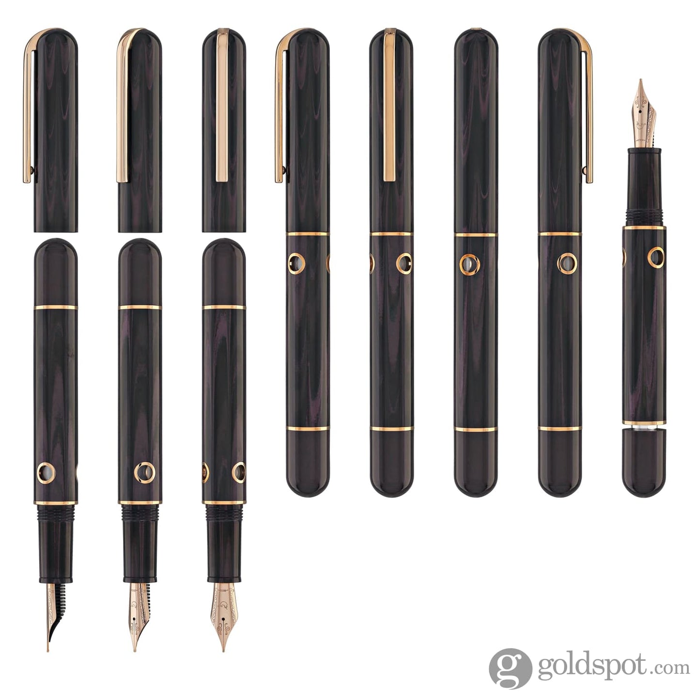 Nahvalur Nautilus Fountain Pen in Stylophora Berry Fountain Pen