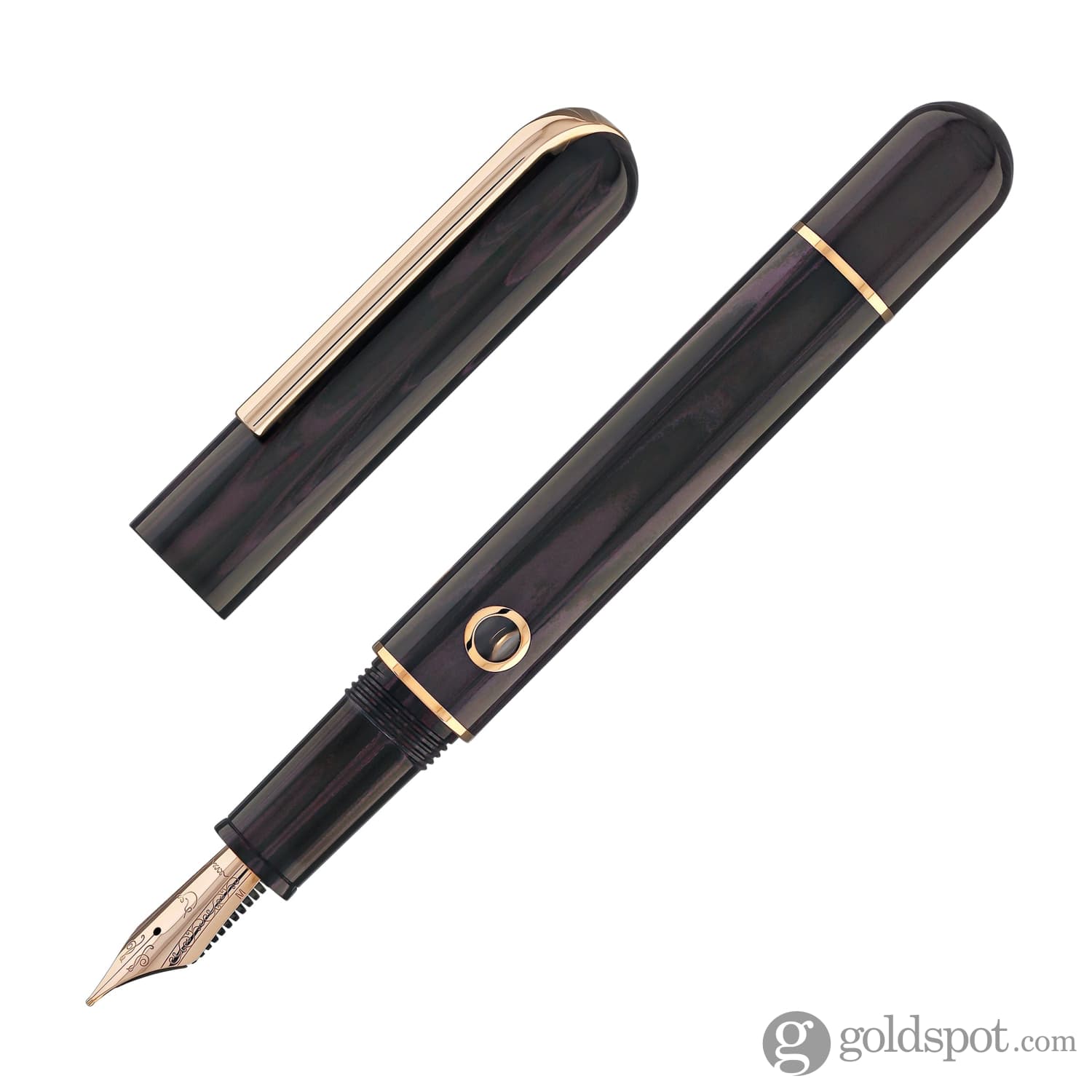 Nahvalur Nautilus Fountain Pen in Stylophora Berry - Goldspot Pens