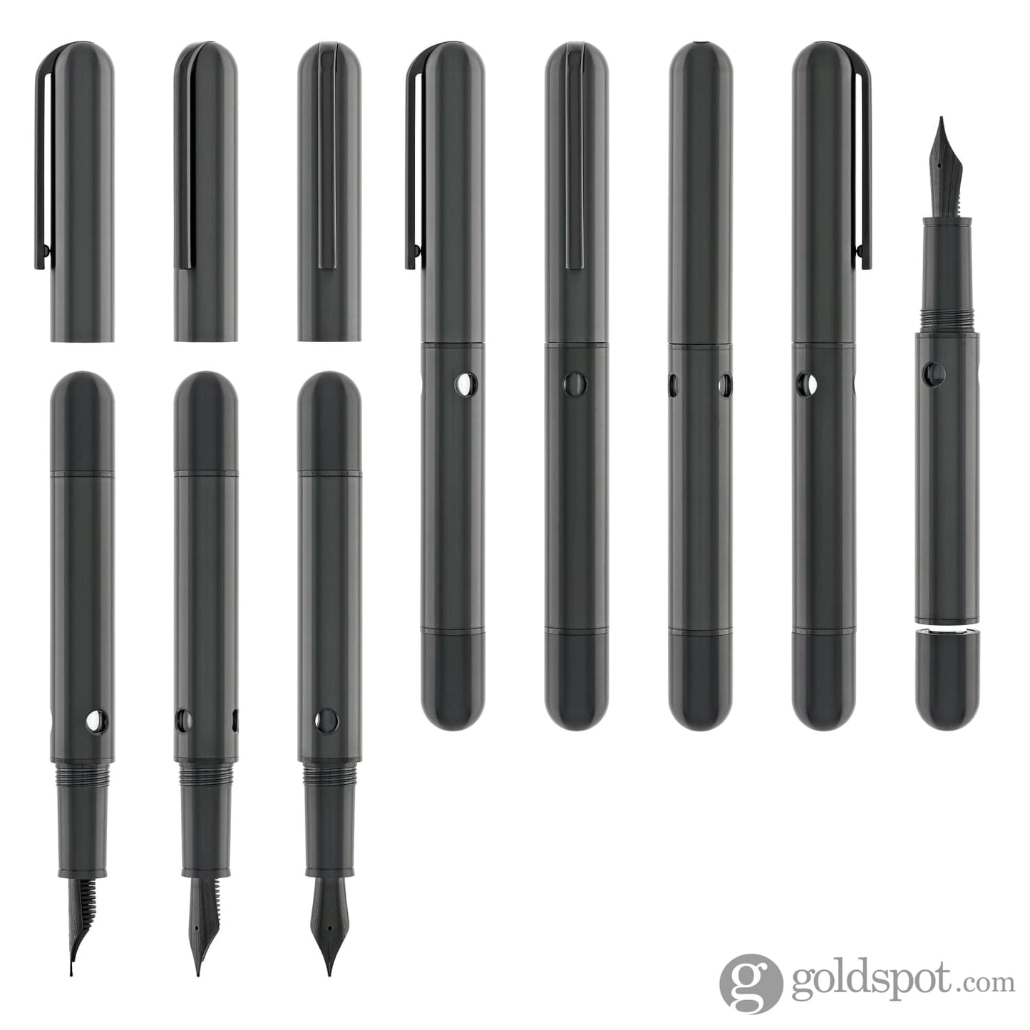 Nahvalur Nautilus Fountain Pen in Ti Black Fountain Pen