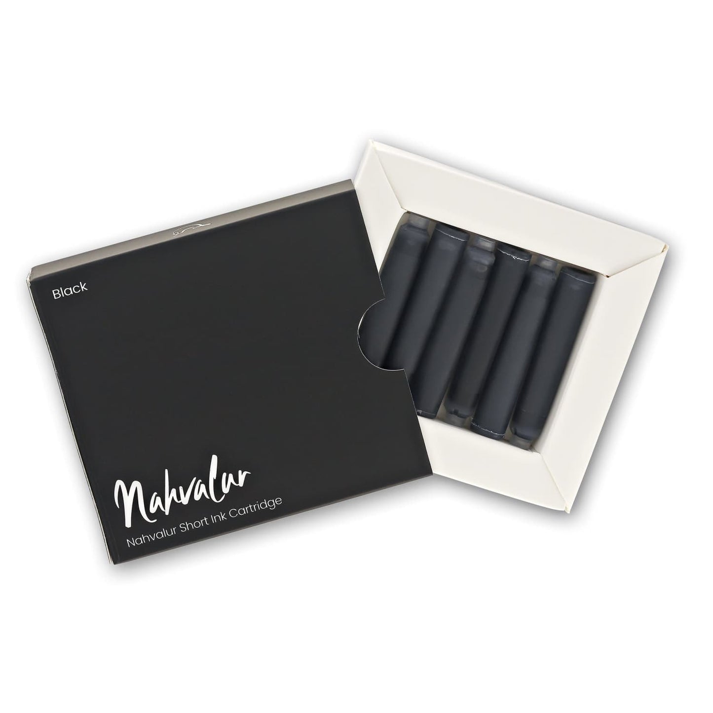 Nahvalur Short Ink Cartridge Black 6 Pack Fountain Pen Cartridges