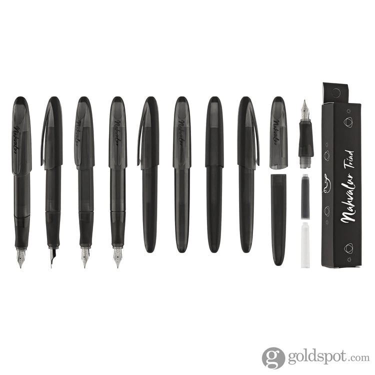 Nahvalur Triad Collection Fountain Pen in Black Fountain Pen