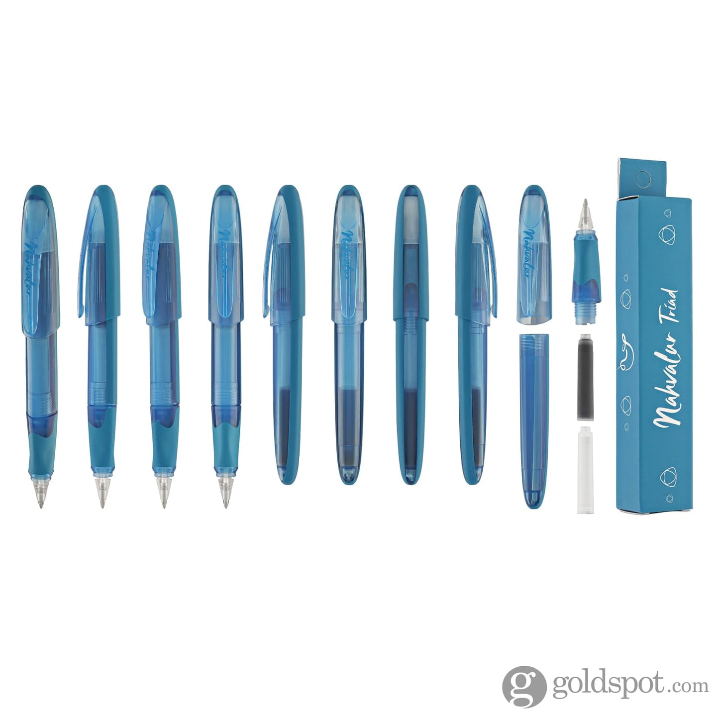 Nahvalur Triad Collection Rollerball Pen in Blue Rollerball Pen
