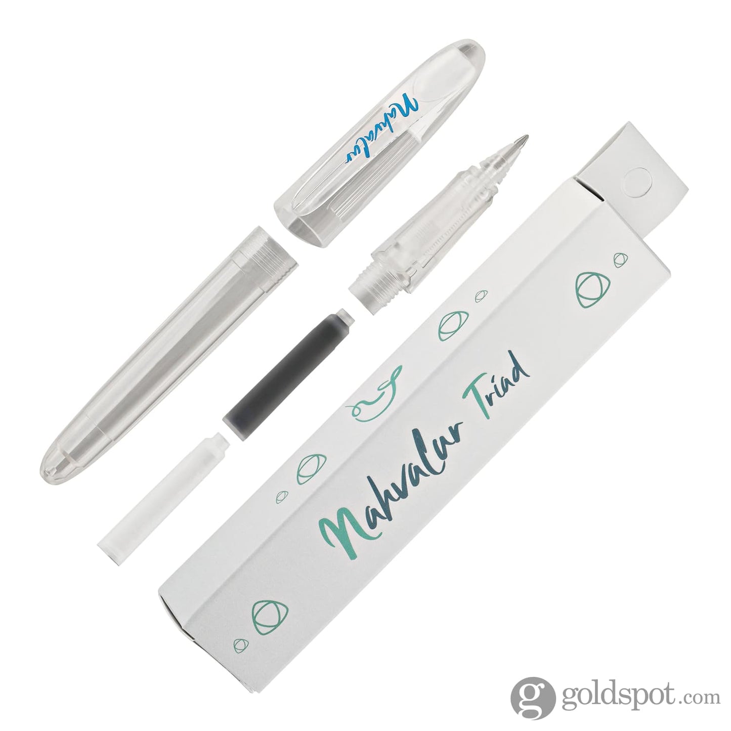Nahvalur Triad Collection Rollerball Pen in Clear Demonstrator Rollerball Pen