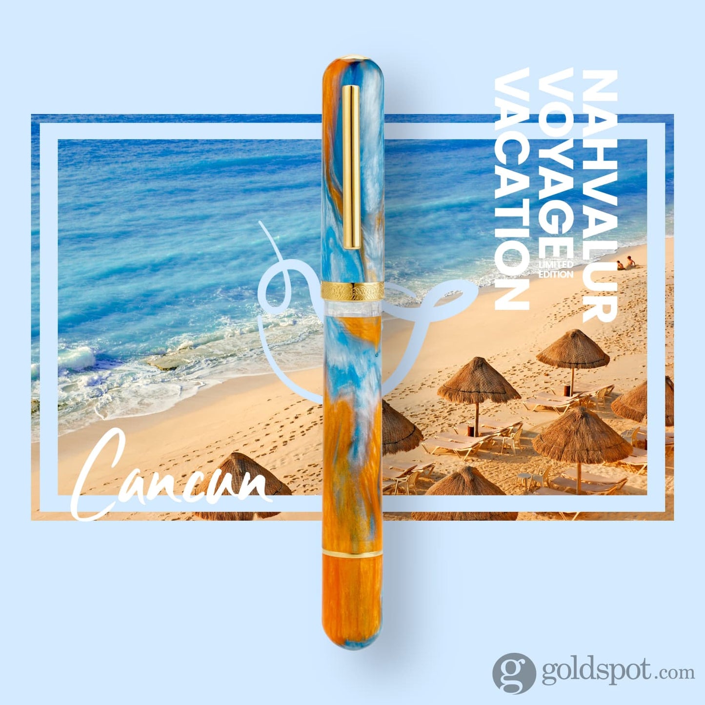 Nahvalur Voyage Vacation Fountain Pen in Cancun Fountain Pen