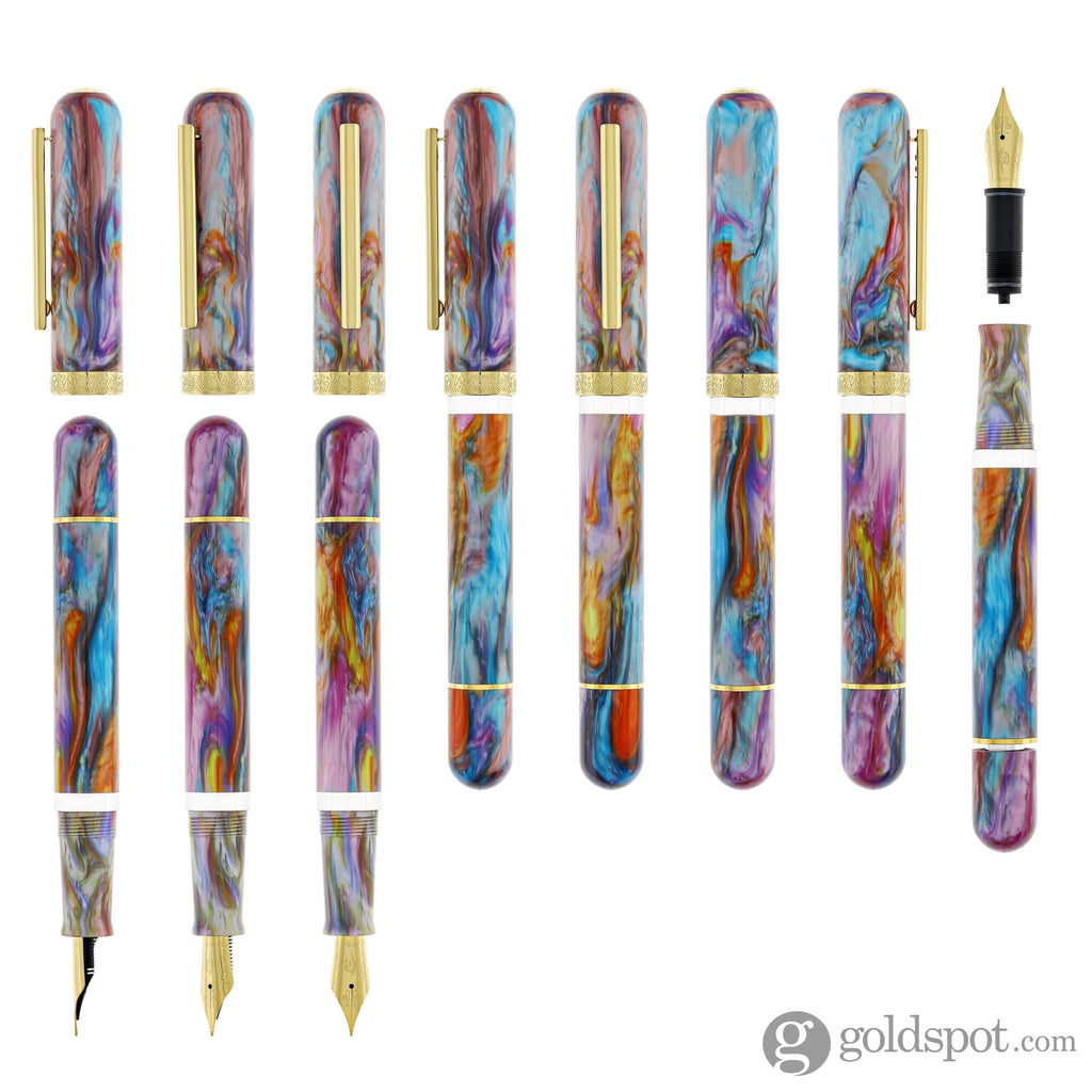 Nahvalur Voyage Vacation Fountain Pen in Miami Goldspot Pens