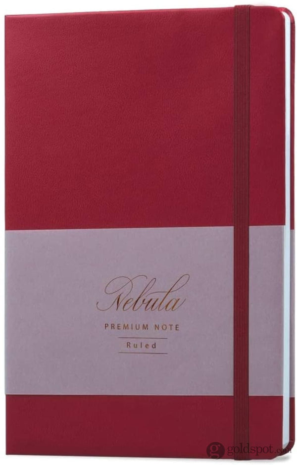 Nebula by Colorverse A5 Notebook in Ruby Wine Lined Notebooks Journals