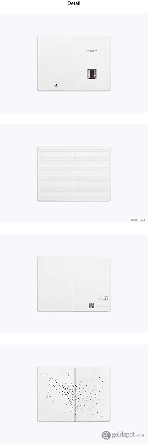 Nebula by Colorverse A5 Premium Notebook in Snow White - Dotted Notebooks Journals