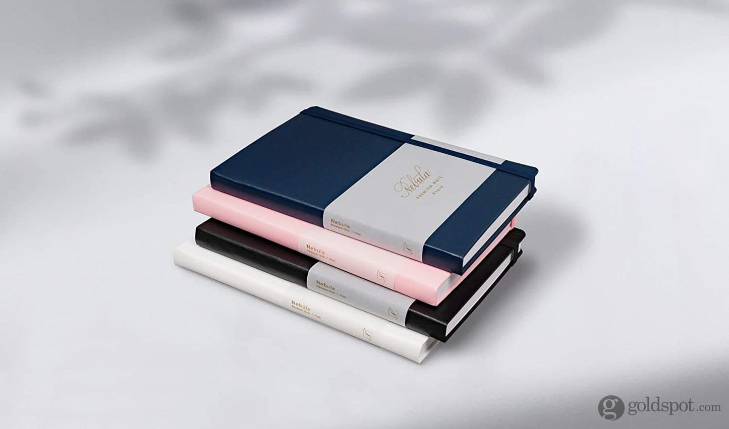 Nebula by Colorverse A5 Premium Notebook in Snow White - Dotted Notebooks Journals