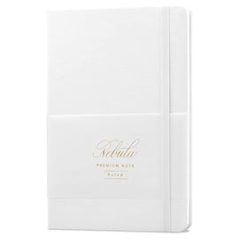 Nebula by Colorverse A5 Premium Notebook in Snow White - Dotted