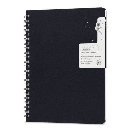 Nebula by Colorverse Casual A5 Notebook in Black