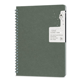 Nebula by Colorverse Casual A5 Notebook in Oil Green