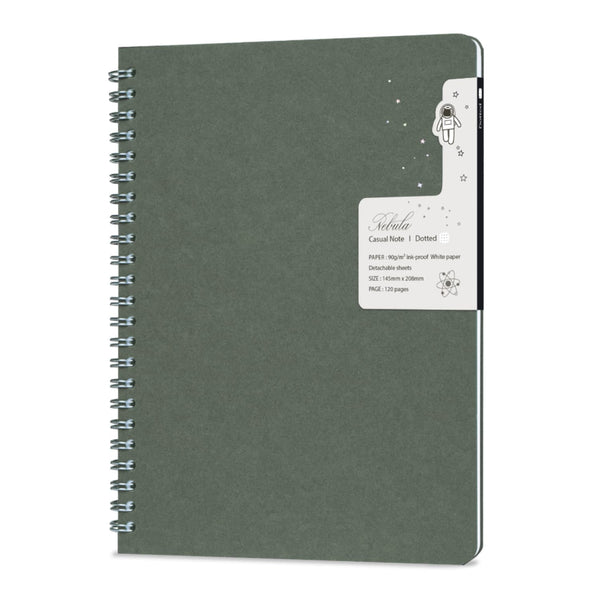 Nebula by Colorverse Casual A5 Notebook in Oil Green Notebooks Journals