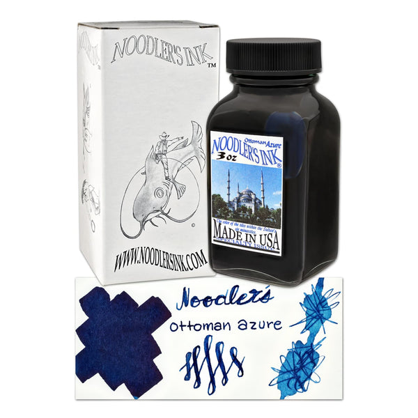 Noodler's Azure Fountain Pen Ink - 3oz Bottle - Goldspot Pens