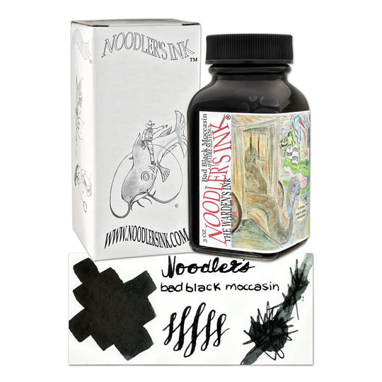 Noodler's Bad Black Moccasin Fountain Pen Ink - 3oz Bottle