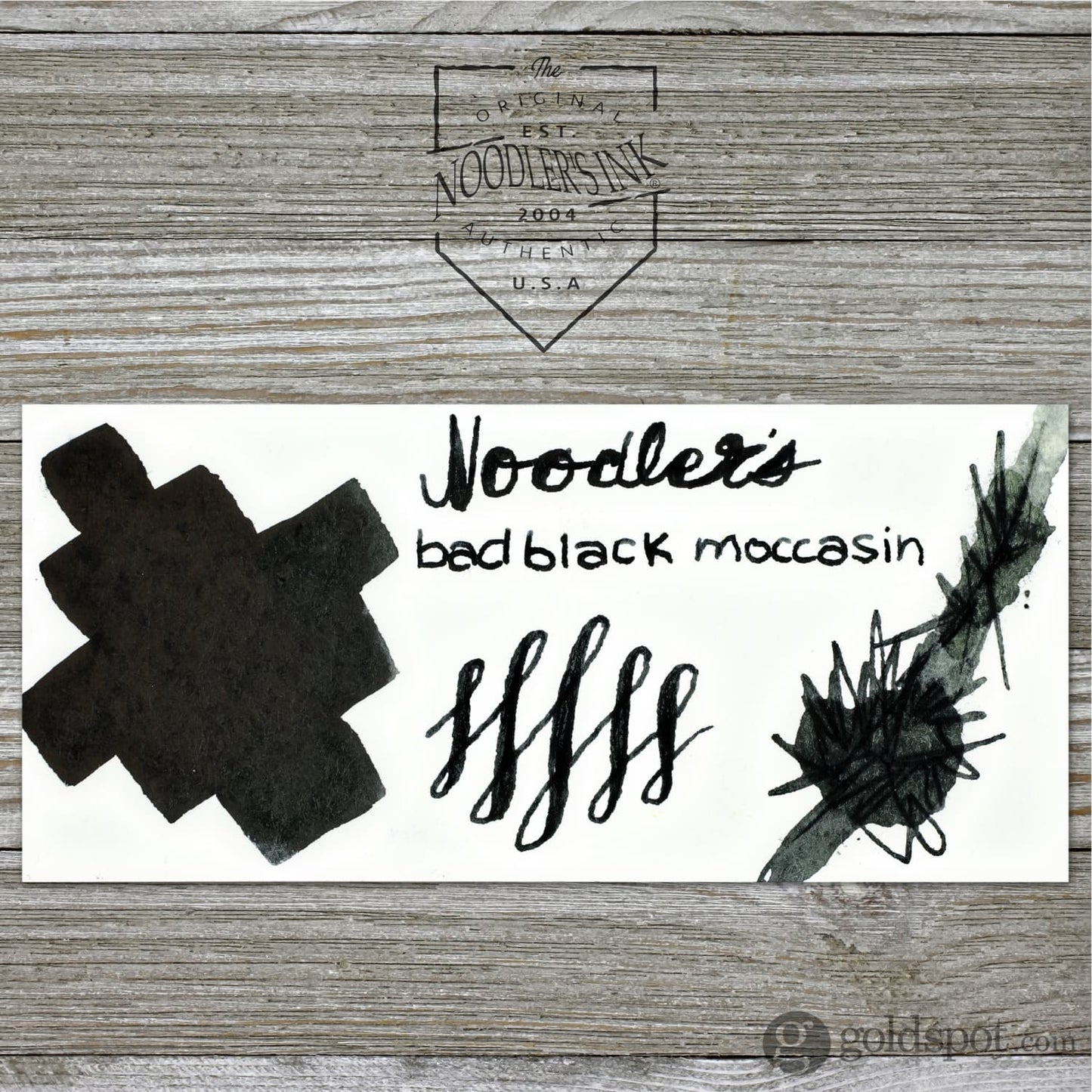 Noodler’s Wardens Bottled Ink in Bad Black Moccasin - 3oz Bottled Ink