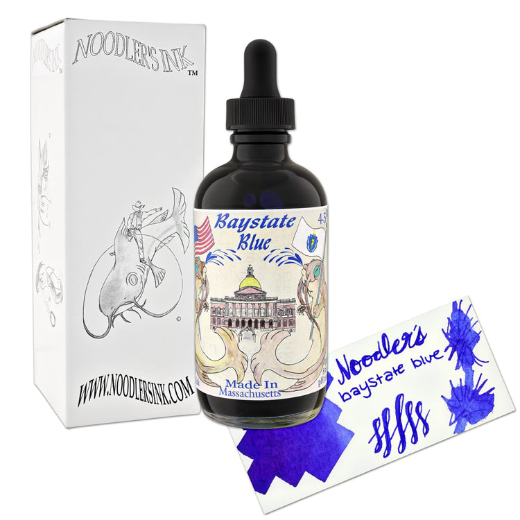 Noodler’s Baystate Bottled Ink in Blue with Free Pen Bottled Ink