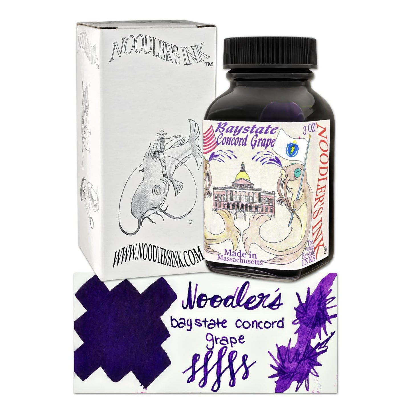 Noodler’s Baystate Bottled Ink in Concord Grape Bottled Ink