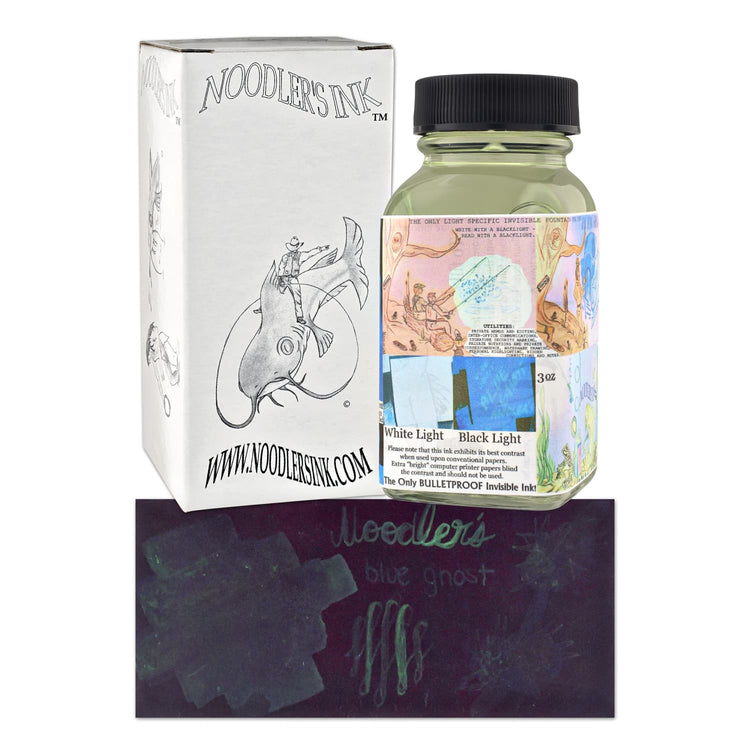 Noodler’s Bottled Ink in Blue Ghost (Glow in the Dark) Bottled Ink