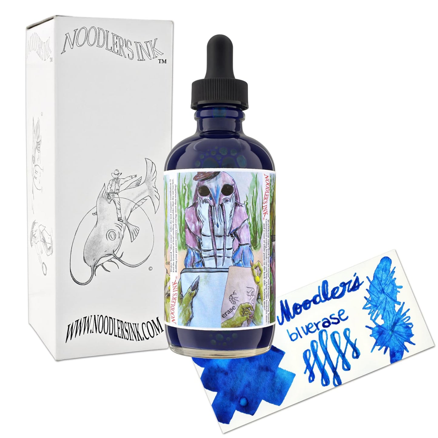 Noodler’s Bottled Ink in Bluerase (Erasable) - 4.5oz Bottled Ink