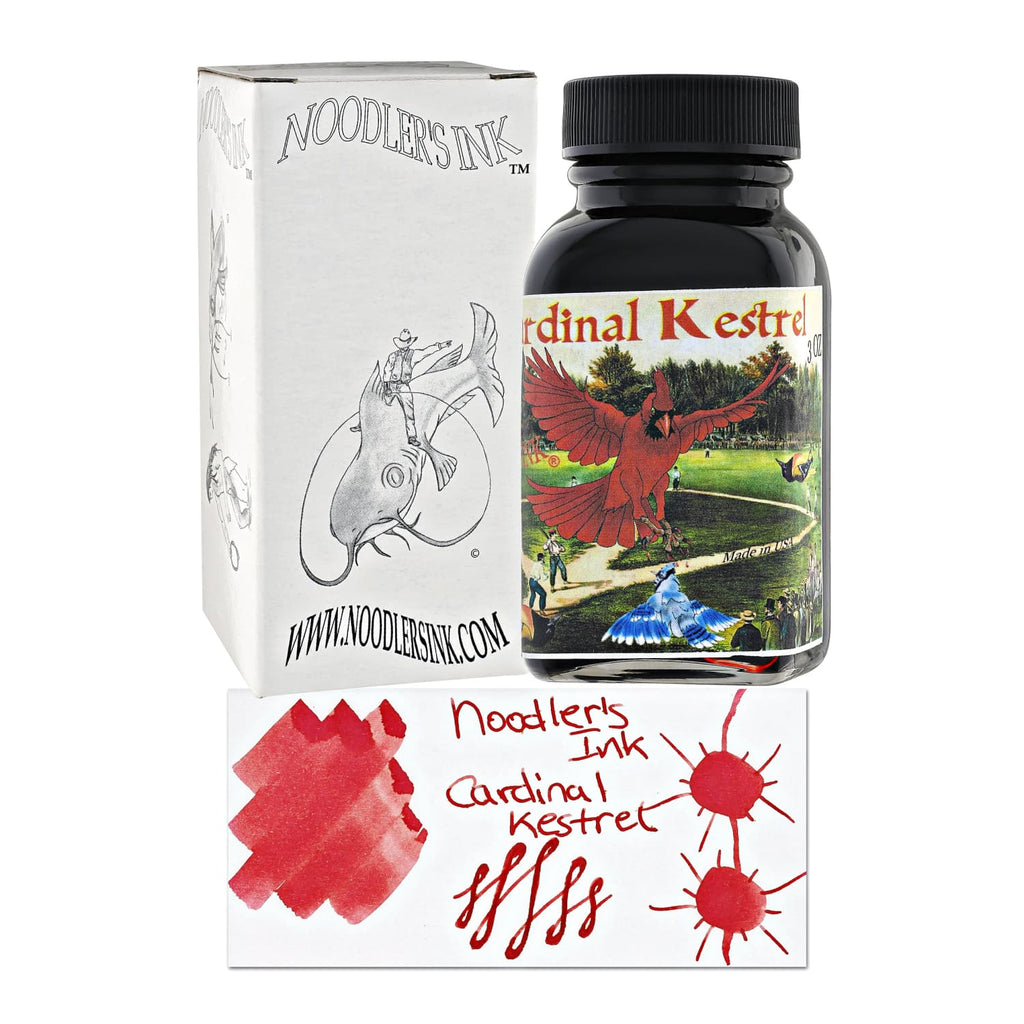 Noodler’s Bottled Ink in Cardinal Kestrel Red - 3oz Bottled Ink