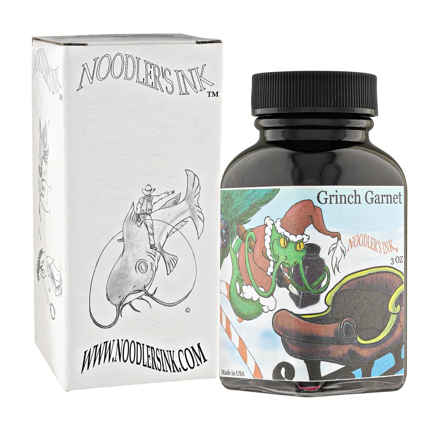 Noodler’s Bottled Ink in Grinch Garnet - 3oz Bottled Ink
