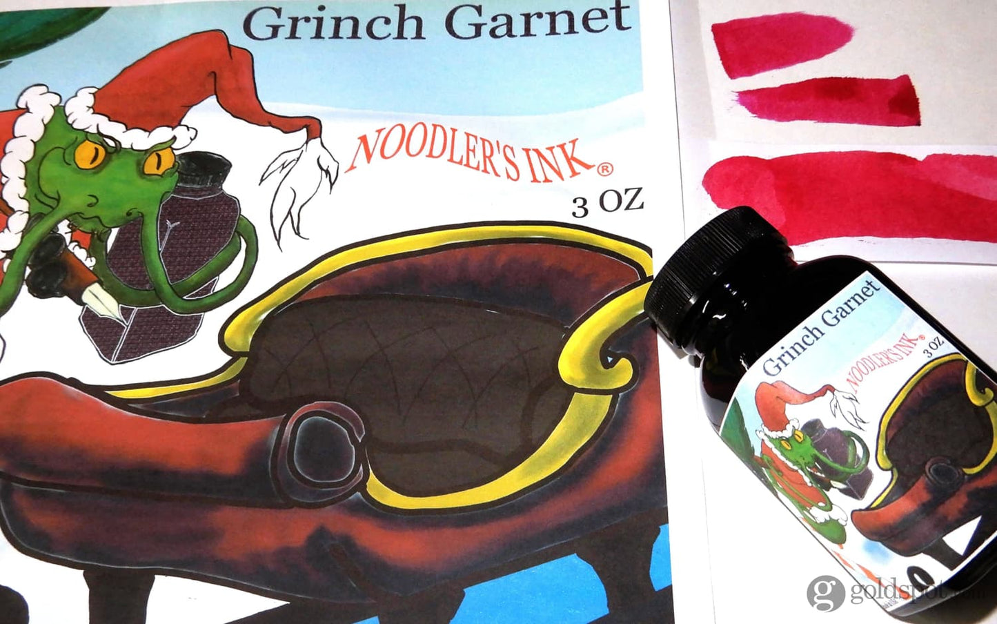 Noodler’s Bottled Ink in Grinch Garnet - 3oz Bottled Ink
