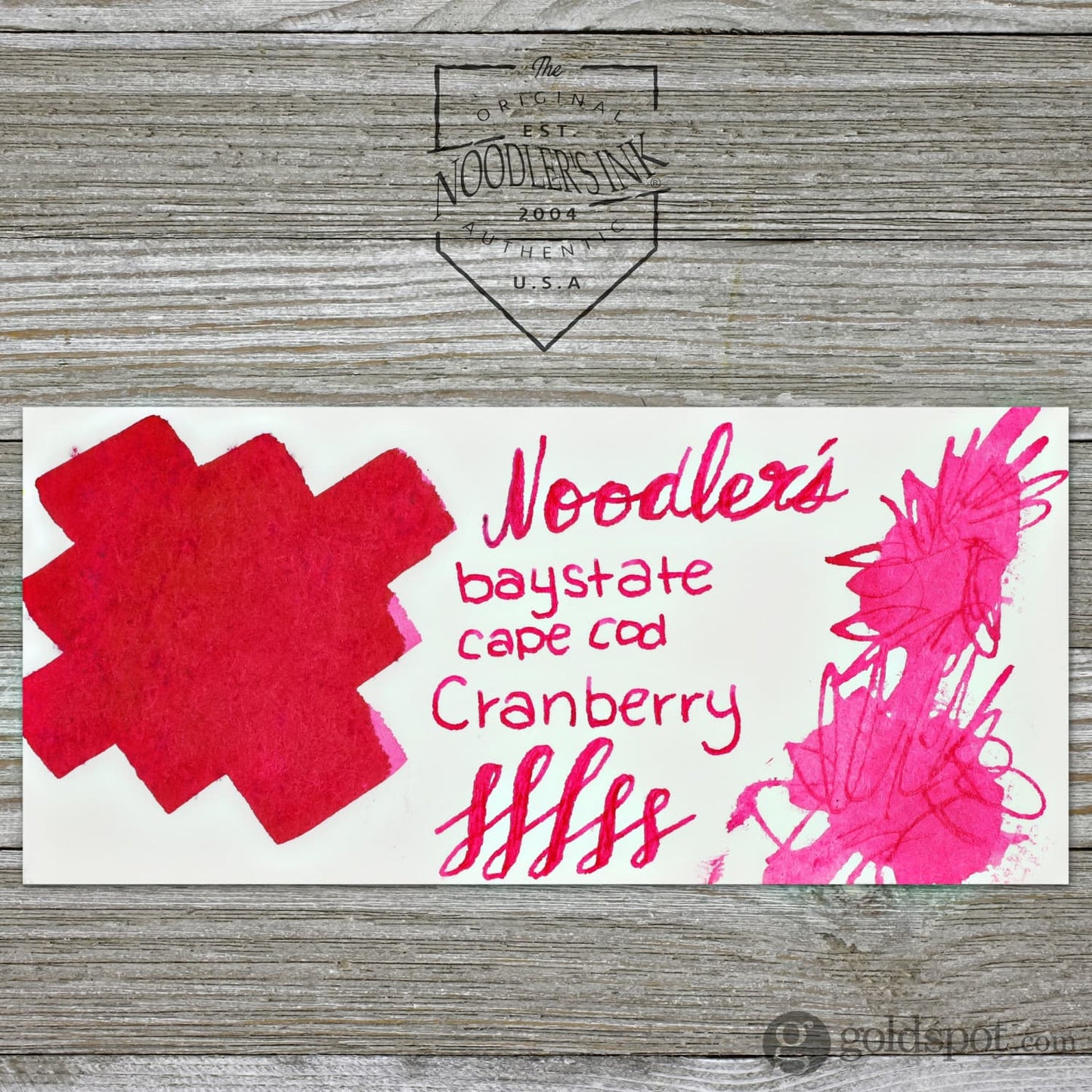 Noodler’s Bottled Ink in Baystate Cranberry with Free Pen - 4.5oz Bottled Ink