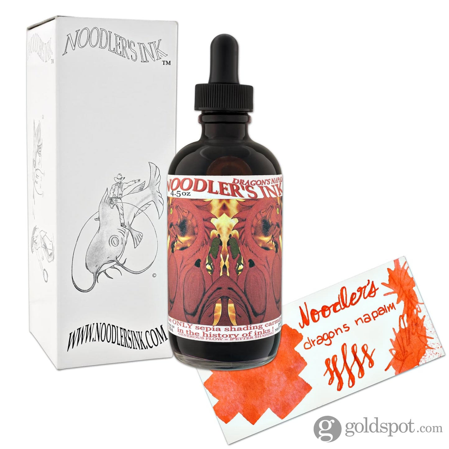 Noodler’s Dragon Series Bottled Ink in Napalm Red 4.5oz Bottled Ink