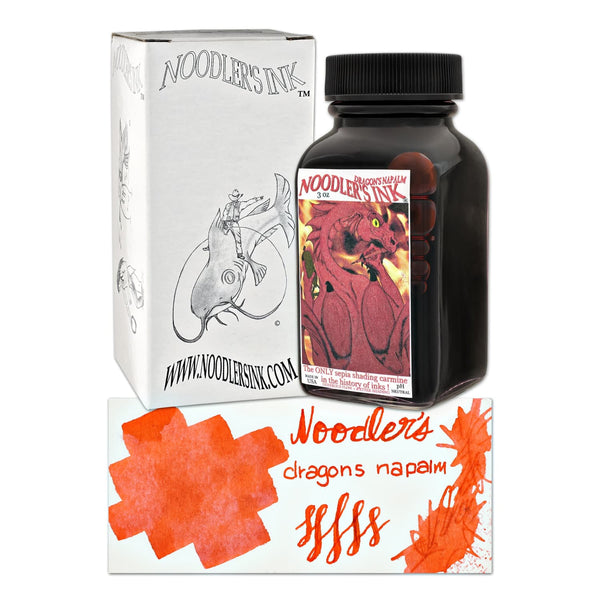 Noodler’s Dragon Series Bottled Ink in Napalm Red Bottled Ink