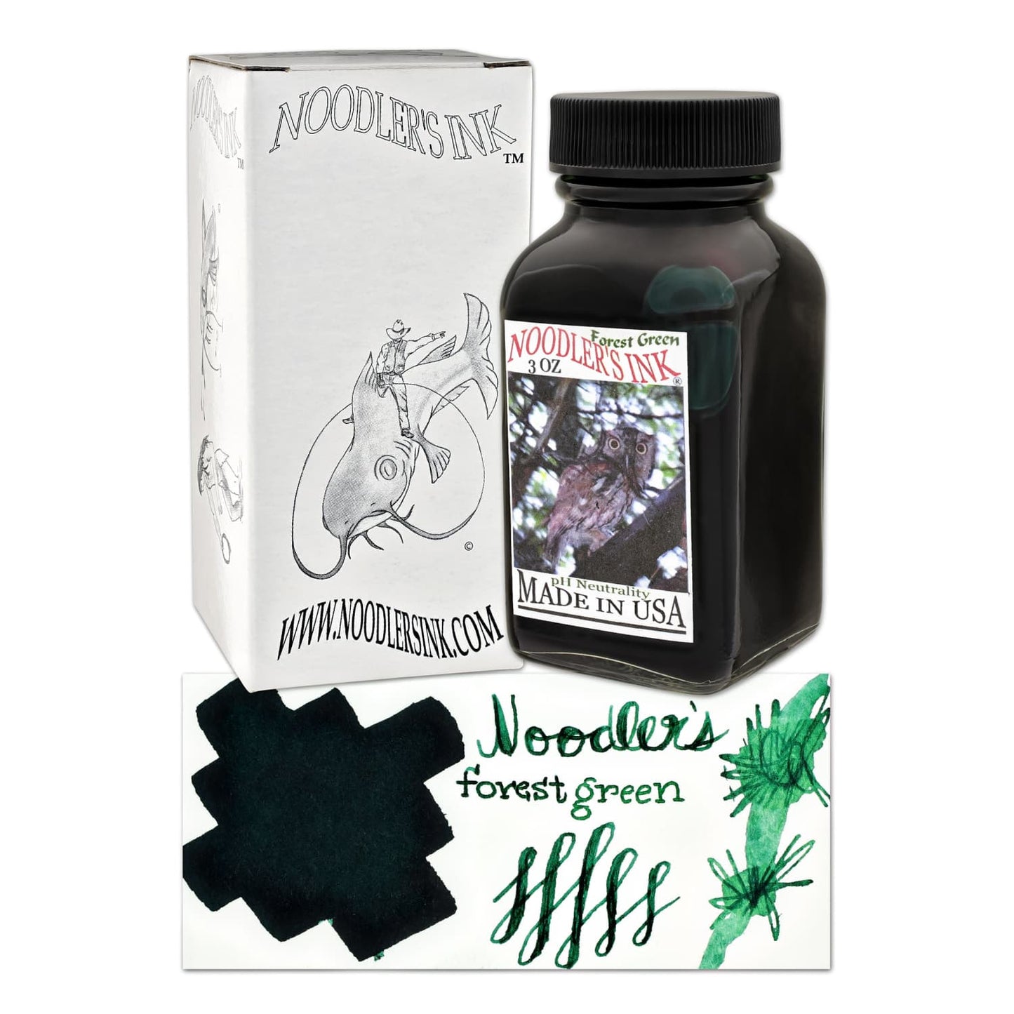 Noodler’s Bottled Ink in Forest Green - 3oz Bottled Ink