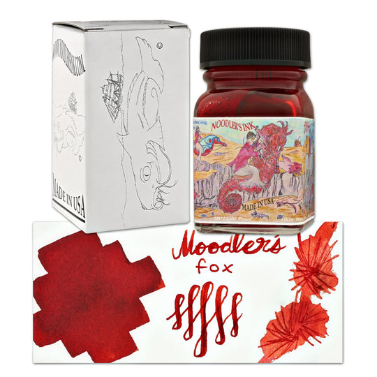 Noodler's Fox Red Fountain Pen Ink - 1oz