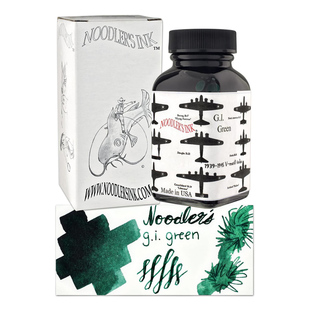 Noodler’s V-mail Bottled Ink in G.I. Green - 3oz Bottled Ink