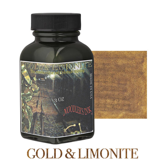 Noodler's Gold and Limonite Bottled Fountain Pen Ink - 3oz Bottle