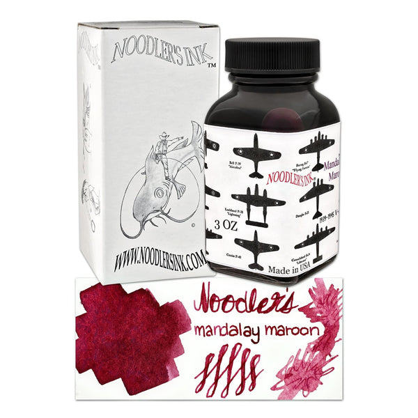 Noodler’s V-mail Bottled Ink in Mandalay Maroon - 3oz Bottled Ink