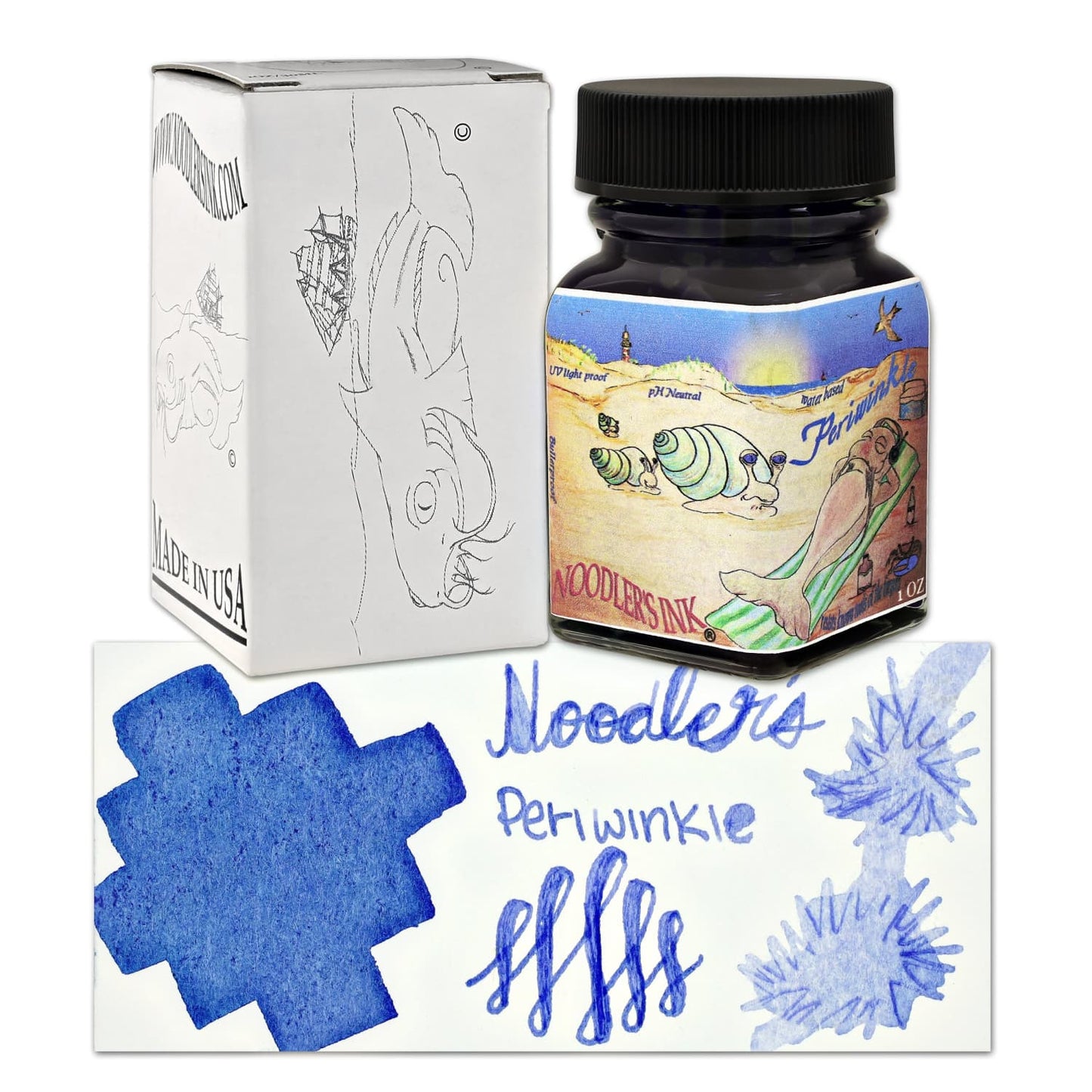 Noodler’s Eternal Bottled Ink in Periwinkle - 1oz Bottled Ink