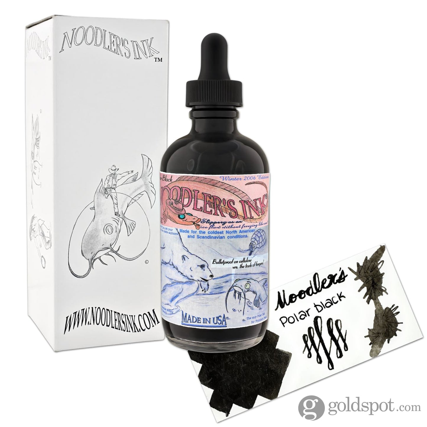 Noodler’s Bottled Ink in Polar Black 4.5oz Bottled Ink