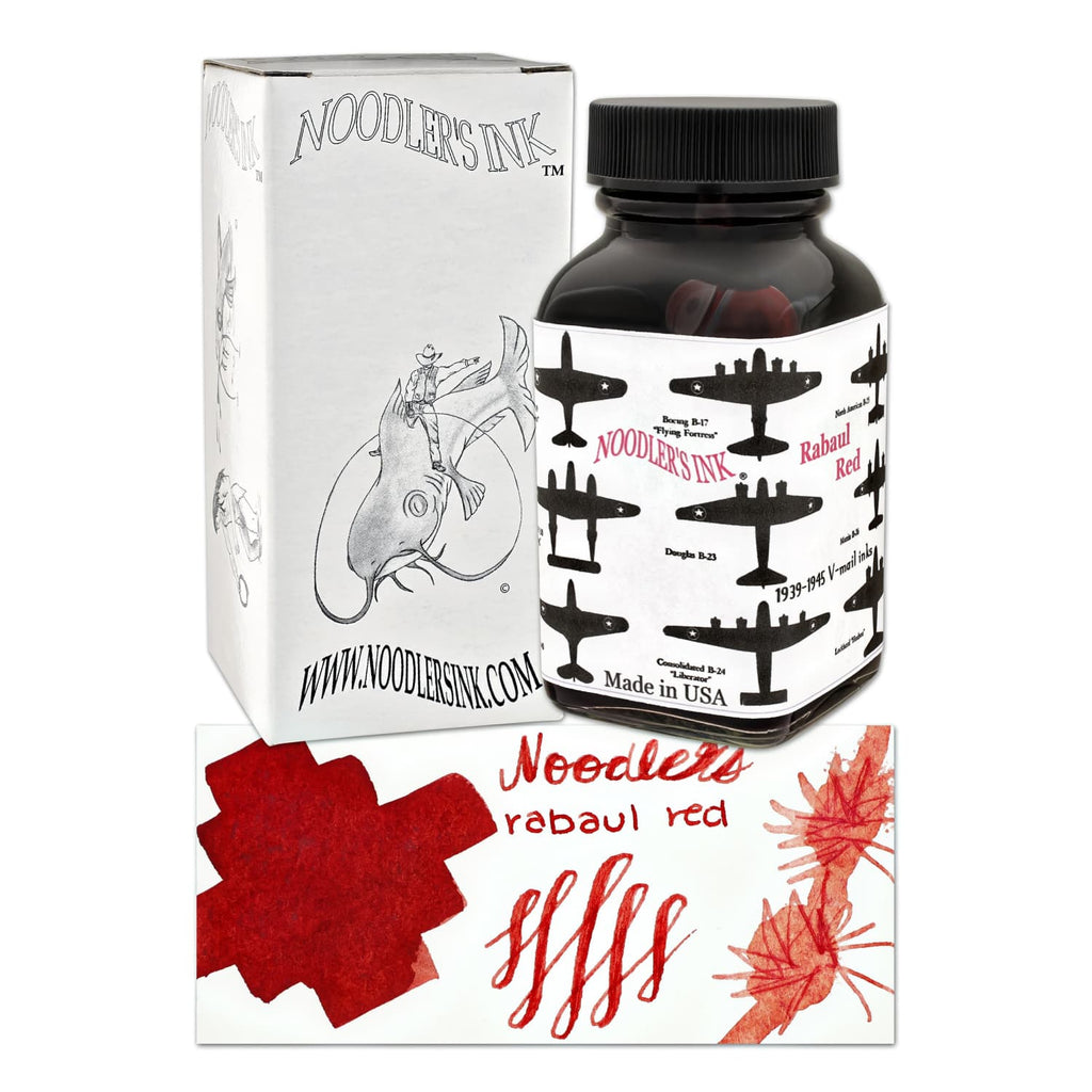 Noodler’s V-mail Bottled Ink in Rabaul Red - 3oz Bottled Ink