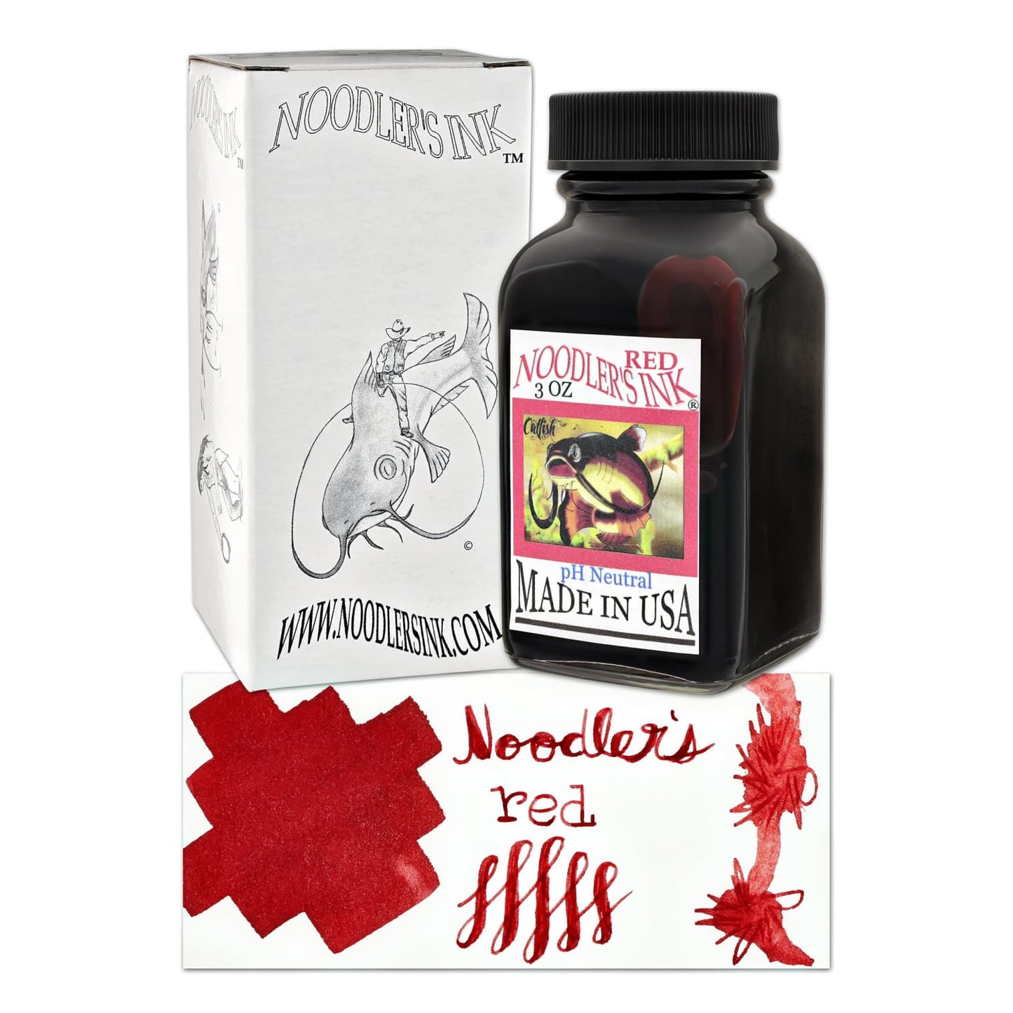 Noodler’s Bottled Ink in Red - 3oz Bottled Ink