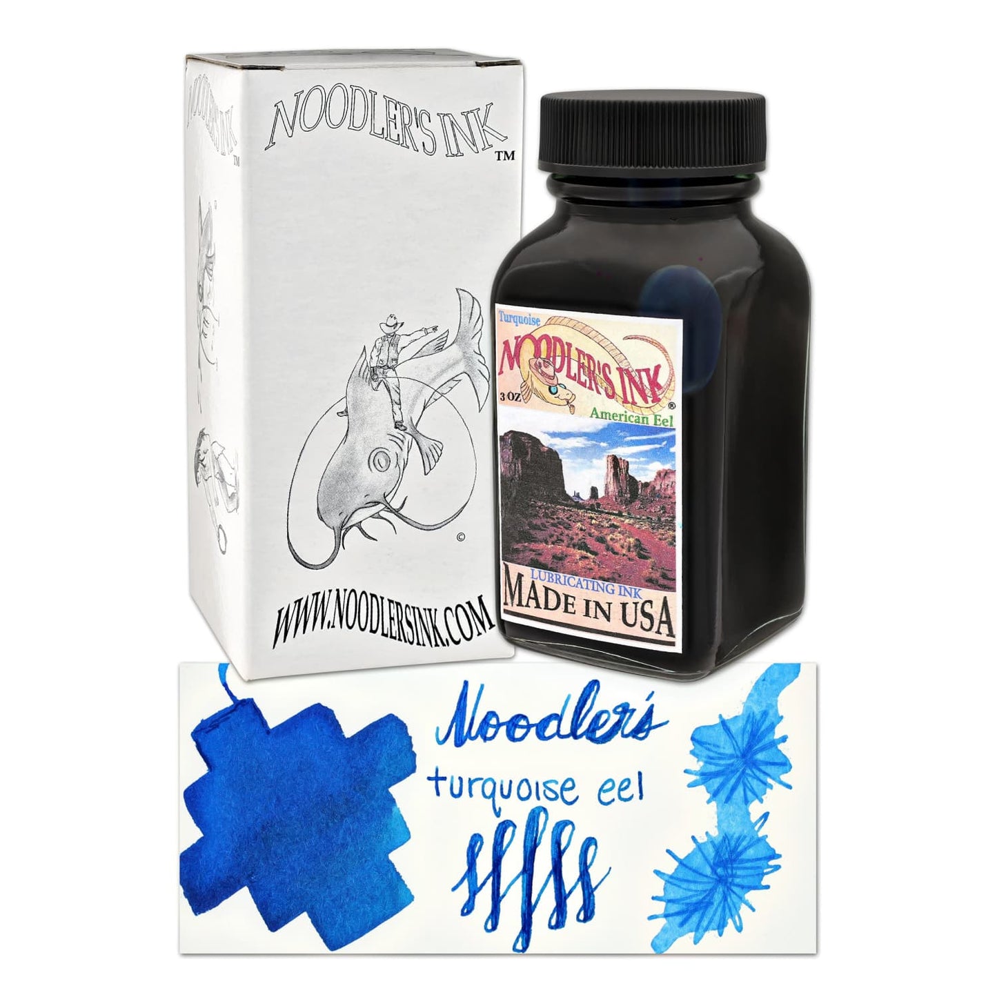 Noodler’s Bottled Ink in Turquoise Eel - 3oz Bottled Ink